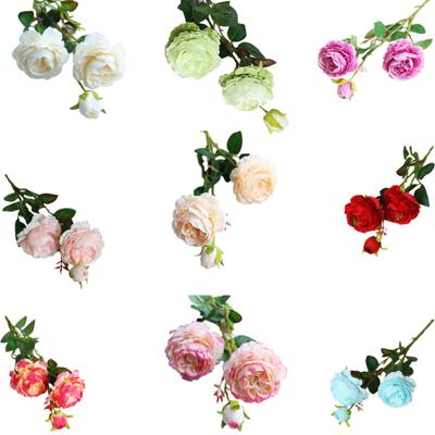 1 τεμ. Τεχνητό λουλούδι Τριαντάφυλλο Κήπος DIY Stage Party Γάμος Εορταστική διακόσμηση σπιτιού