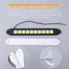 2Pcs Car COB Daytime Running Lights Universal Auto White Lamps Waterproof Fog Lamp Flexible DLR Auxiliary Headlight Accessories