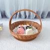 Hand-Woven Rattan Storage Basket