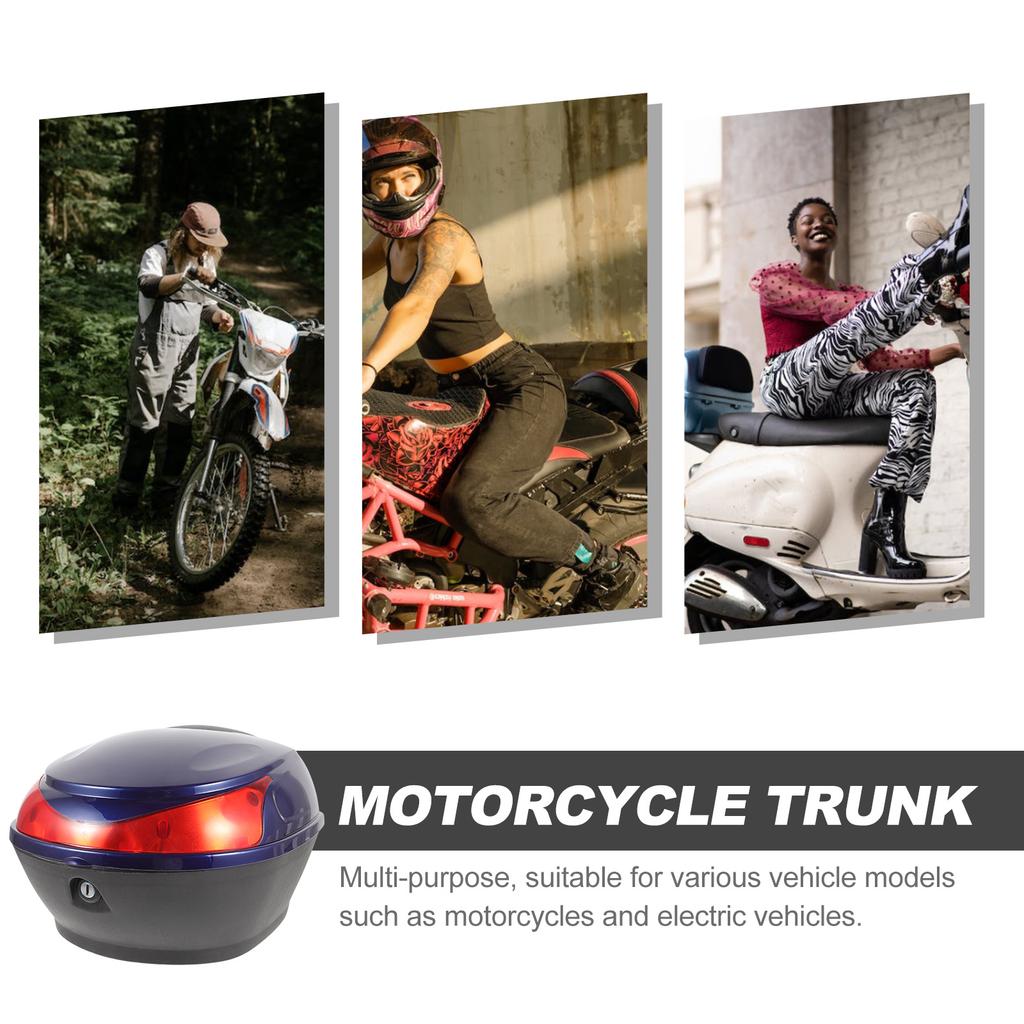 Motocyklový zadní kufr Velká kapacita Odolný zámek Bezpečnost Odolný proti nárazu a opotřebení Úložný prostor Motocyklový kufr Skútr Cestovní zavazadla