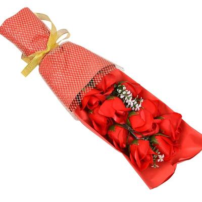 Yajie 11-Flower Soap Bouquet with Small Crown Box
