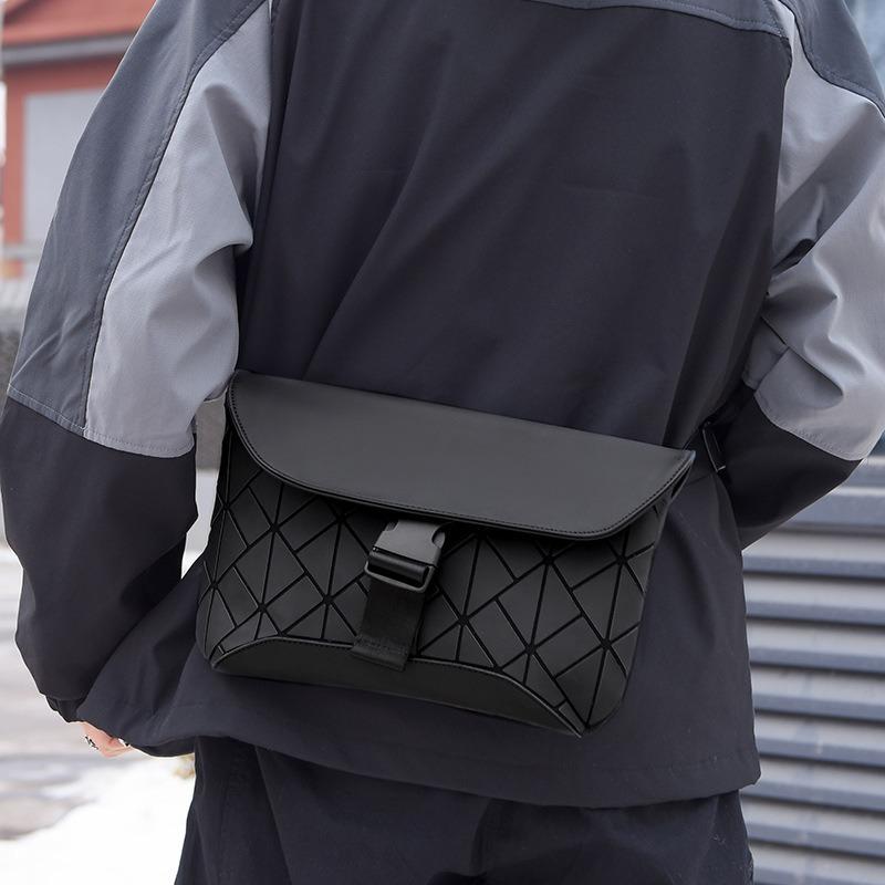 Lingge Crossbody Bag, Small Bag, Men's Bag, Small Square Bag, New Shoulder Bag