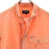 Emporio Armani Short Sleeve Full Zip Button Down Shirt S Orange Series Men's Used
