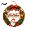 Seasonal Garden Window Hanging Interchangeable Wooden Christmas Wreath, 12 Pcs Front Door Plaque, DIY Wreath for Handmade Pattern Wall, Fireplace,