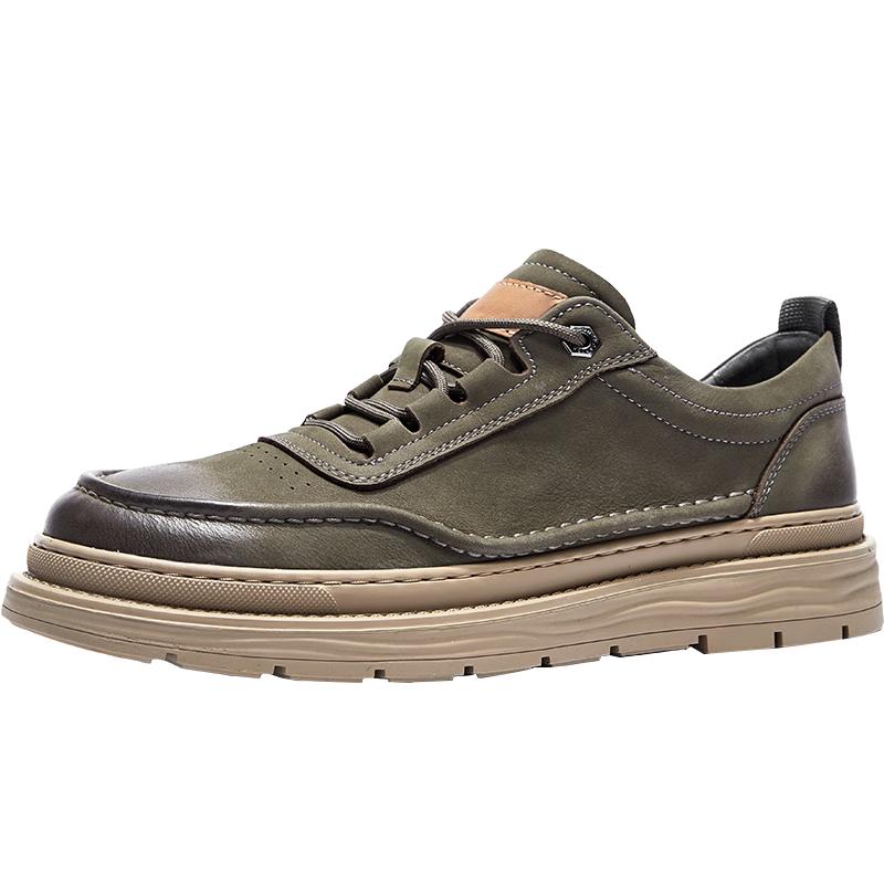 HAUT TON Men s Nubuck Leather Casual Work Shoes 42