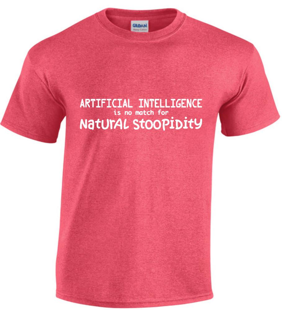 Funny Saying T-shirt AI Mens T-shirts Mens Graphic Tees Artificial Intelligence Unisex T-Shirt S