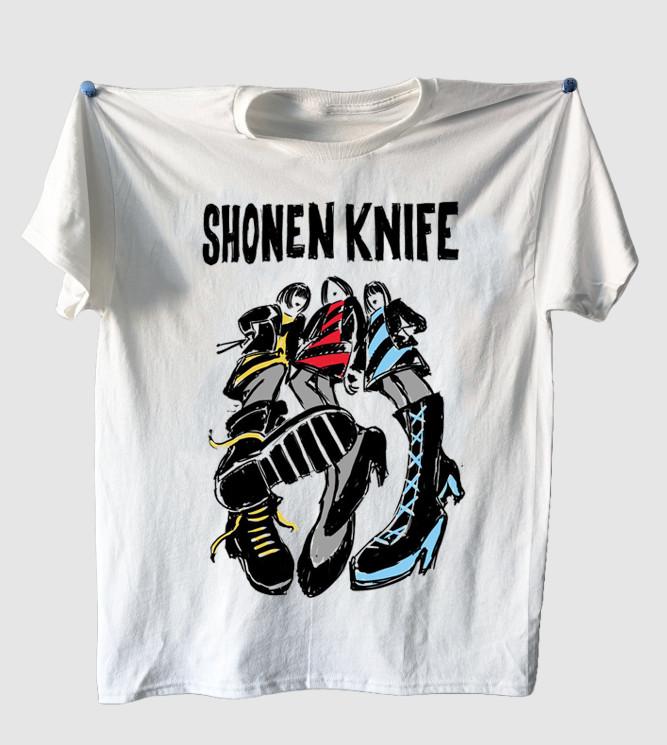 Shonen Knife band artwork white T-shirt All sizes 1F2711 L