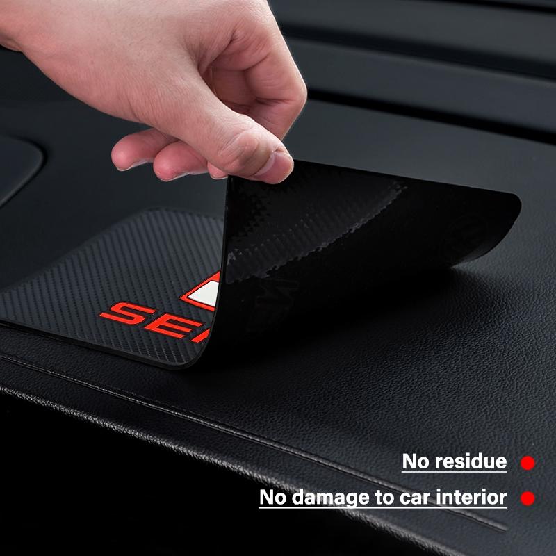 Car Anti Slip Pad Phone Holder Non-Slip Mat Car Stlying For SEAT Leon FR Altea Ibiza Toledo Cordoba Alhambra Arona Exeo