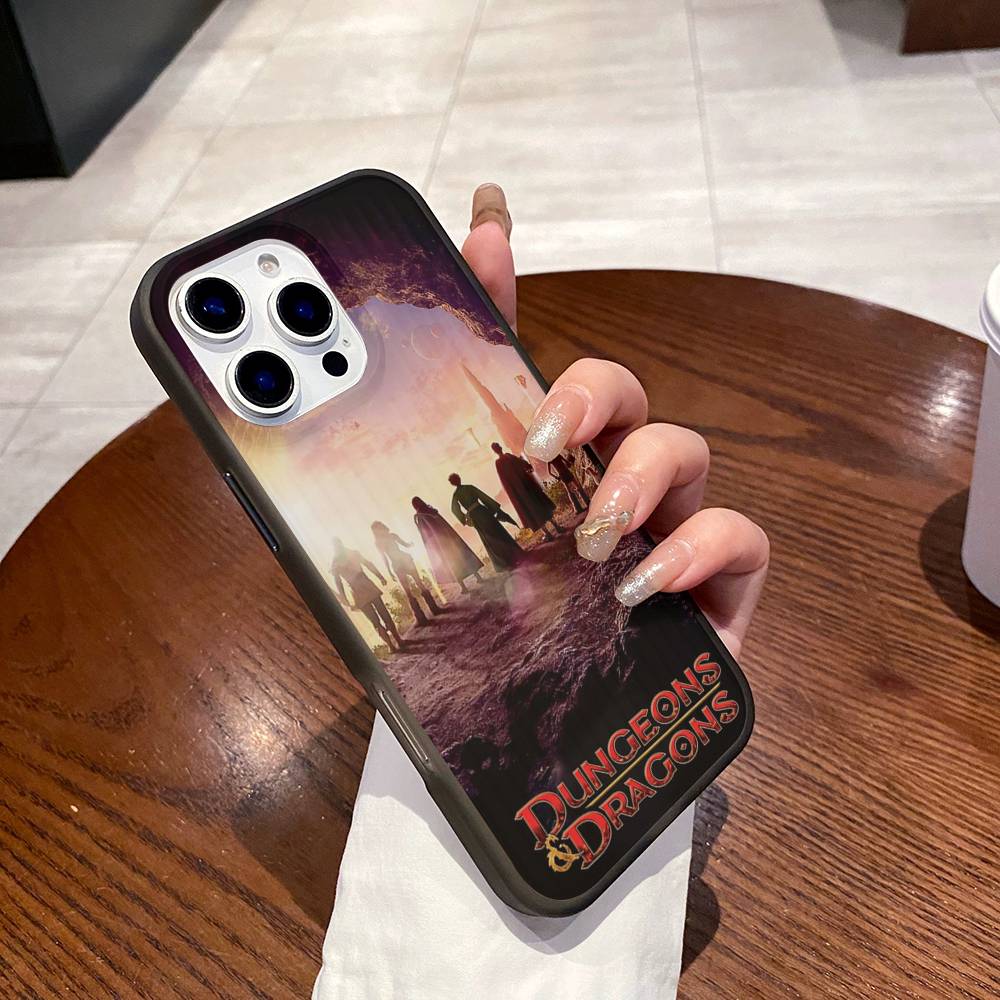 

Fantasy Movie D-Dungeons D-Dragons For IPhone 16 15 14 13 12 11 17 Pro Max Plus Wave Corrugated Phone Case Anti Drop Cover iPhone 15 plus