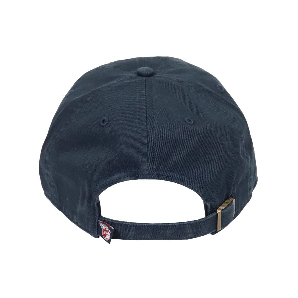 Size Major League Baseball Logo Cleanup Branded Cleveland Guardians Navy Free 47, Men's/Women's, (MLB) Hat, Hat, Low-Profile Cap, Unisex, Blue, Size,