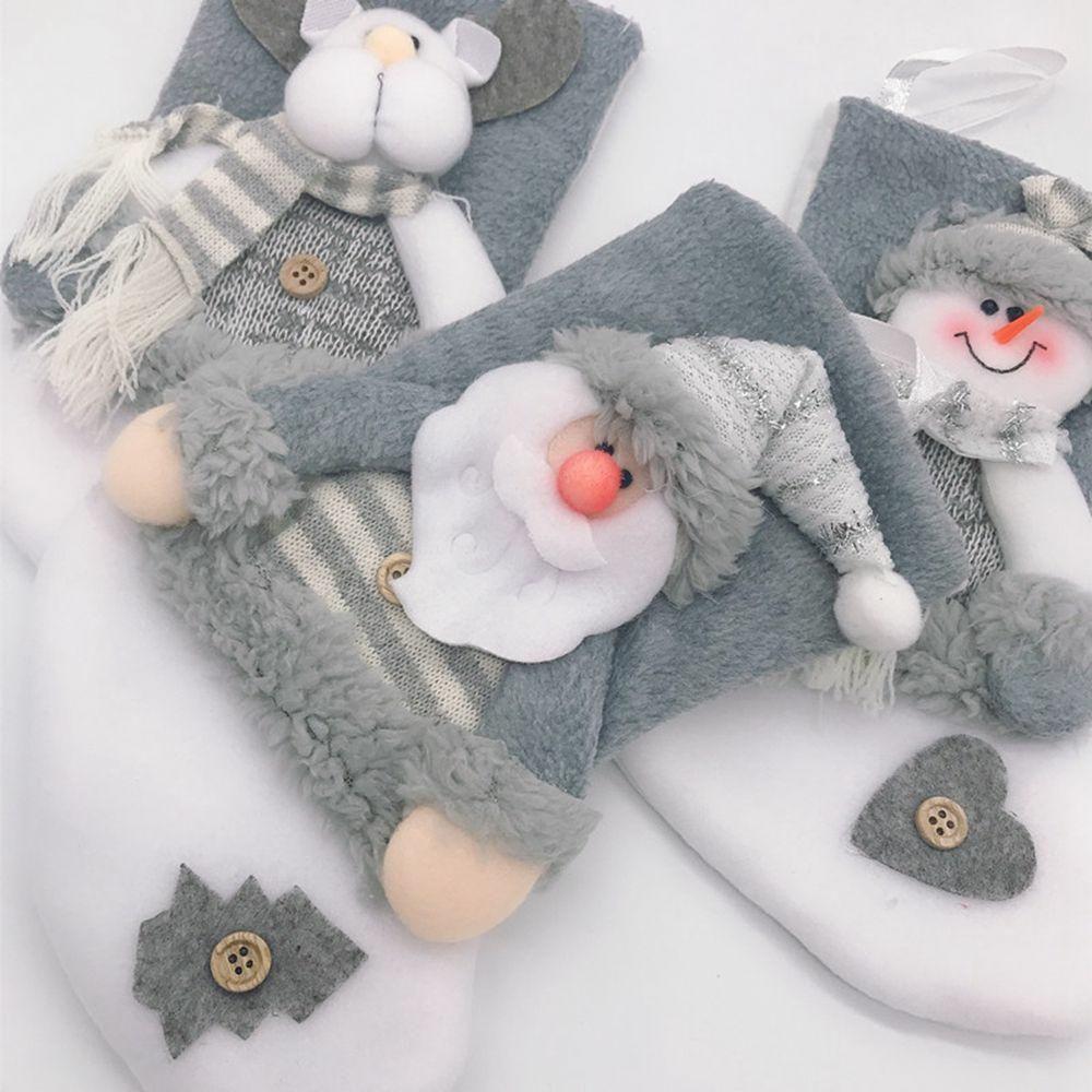 Gift Bag Sacks Deer Christmas Tree Decorations for Home Ornament Christmas Stocking Candy Bag