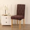 4/6PCS Jacquard Dining Chair Covers Spandex Dust Parsons Chair Covers Machine Washable Furniture Protectors Home Décor