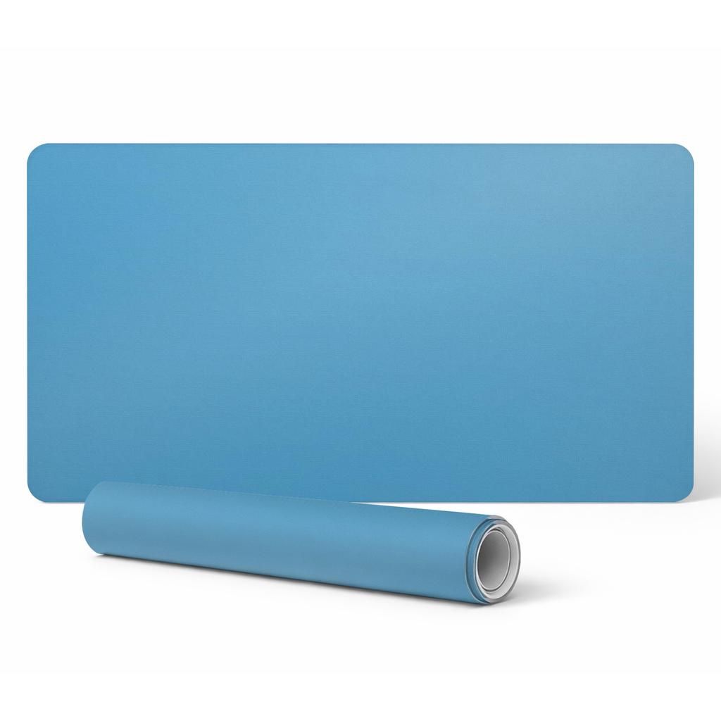 Desk Keyboard Mouse Protective Mat Pad Blue Color 100X50 Cm