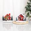Christmas Glowing Resin House Ornament - Home Scene Decoration and Small Gift