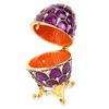 Enameled Easter Egg Vintage   Jewelry   Trinket Box Decoration Crafts (Purple)