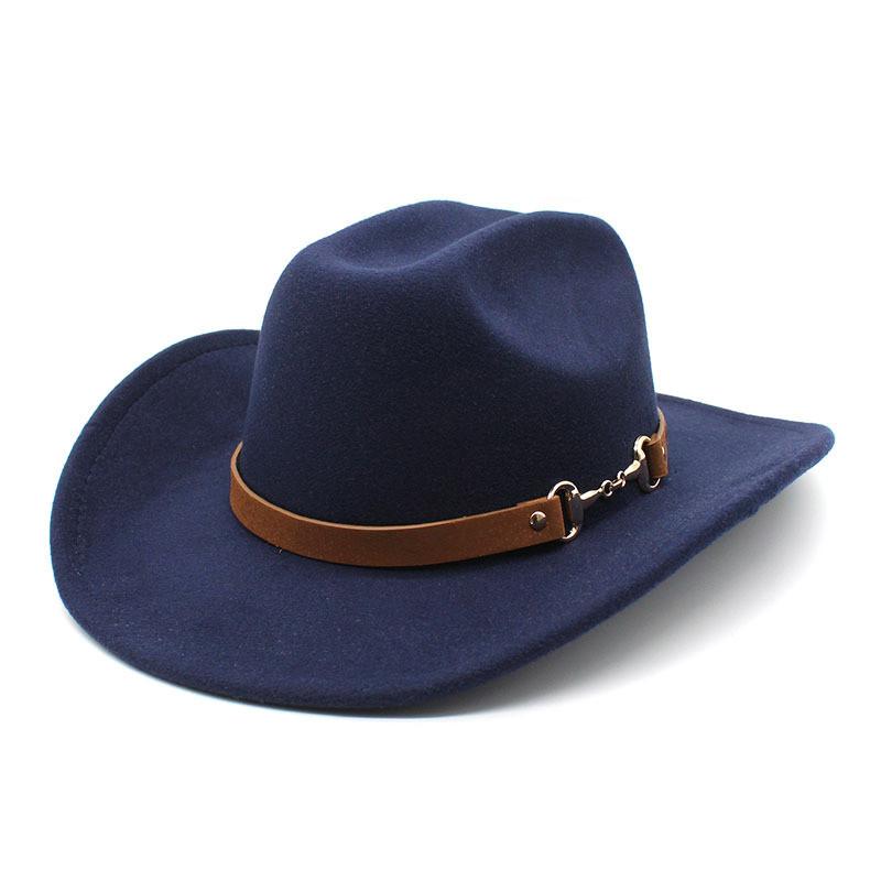 Traditional Tibetan Style Western Cowboy Hat With Wool Felt For Men And Women Summer Sun Protection