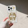 Applicable to Apple 16promax mobile phone case, Epoxy gold foil iPhone15 God of Wealth 14 Shunfeng 13 Shunshui 12 Transparent