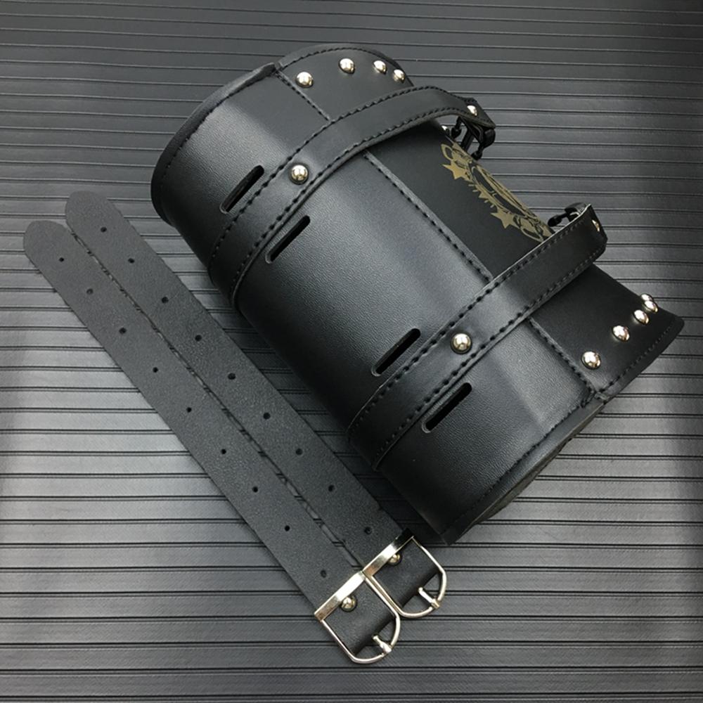 Motorcycle Saddle Bags Leather Retro Motorbike Side Front Rear Tool Tail Bag PU Luggage bags Pouchs for Harley Universal