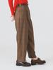 Ray Beams Women's Check Tuck Pants, Brown 1
