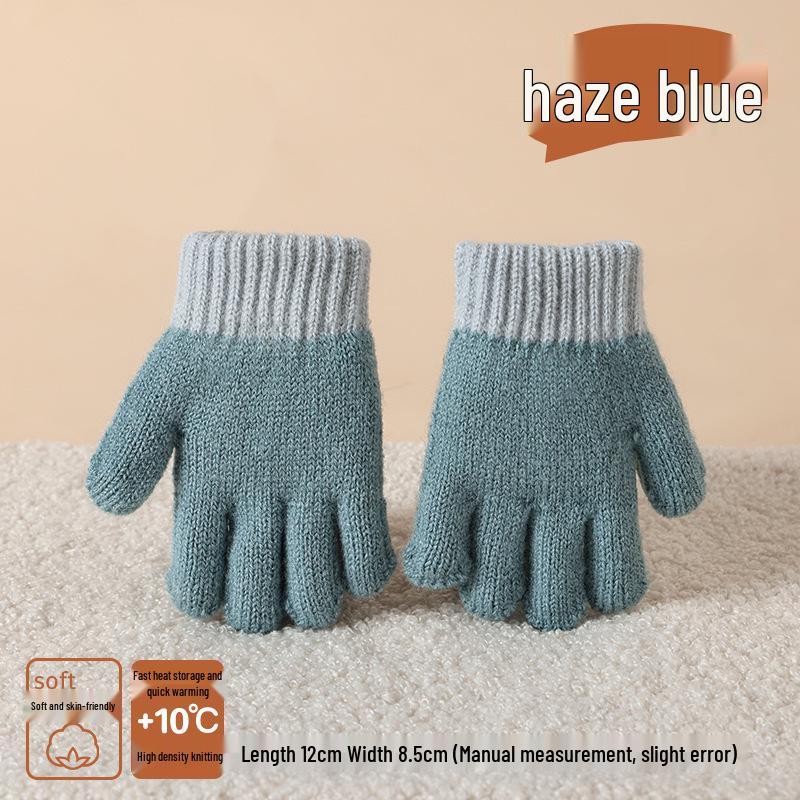 Winter Warmth: Cute Knitted Wool Gloves for Baby Boys & Girls