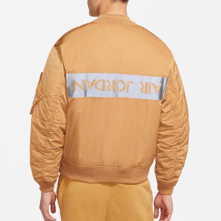 Air Jordan Ma-1 Flight Reflective Warm Jacket For Men Orange Men's CK6669-290