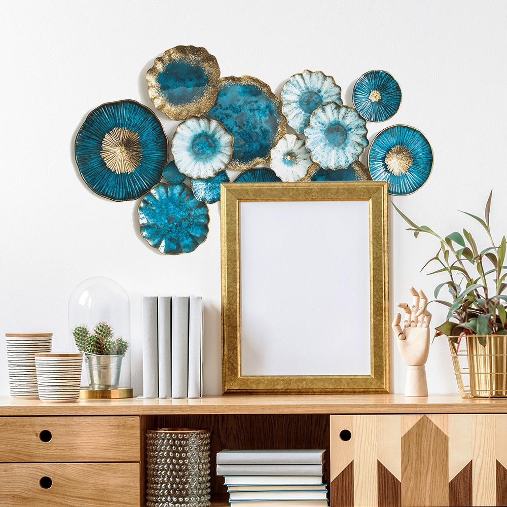 Kreative Simulation Geprägte Blumen Hintergrund Landschaftsdekoration Wandaufkleber