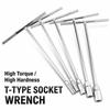 Hex Socket Drive T-Socket Wrench T-Shaped Hex Socket Wrench Durable Nut Driver  Mechanical Work