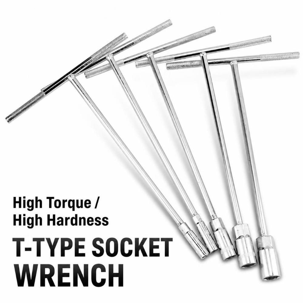 Hex Socket Drive T-Socket Wrench T-Shaped Hex Socket Wrench Durable Nut Driver  Mechanical Work