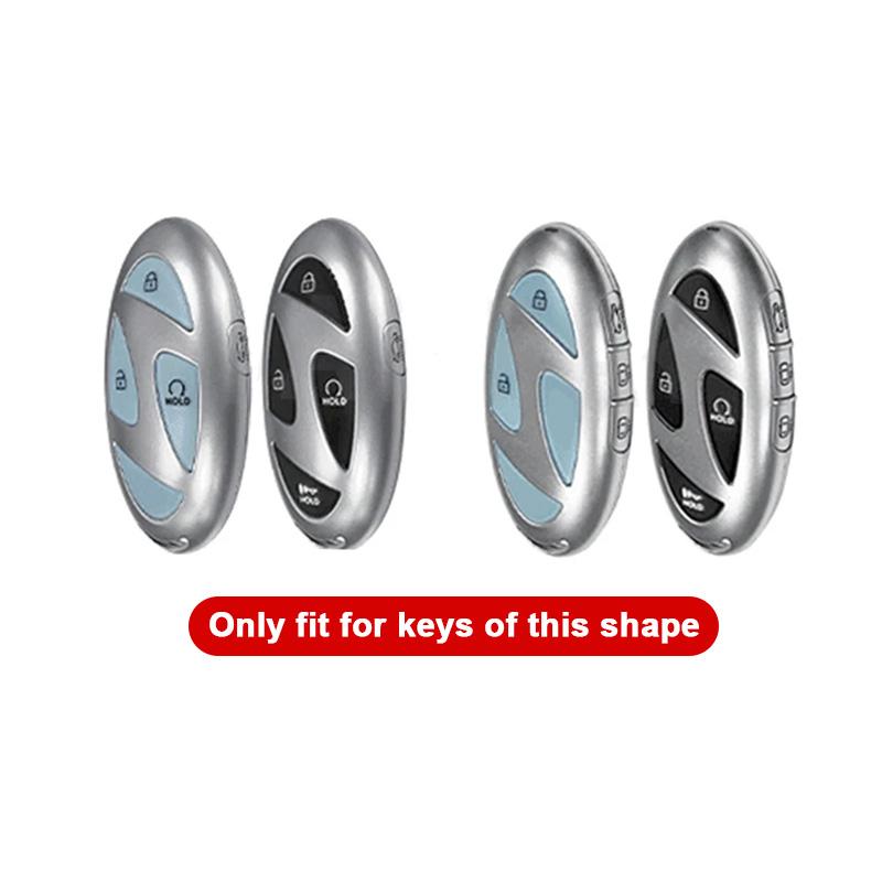 Soft Rubber Silicone Car Key FOB Protection Skin Cover Case for Hyundai Grandeur GN7 Kona Ev 2023 2024 Smart Romote Accessories