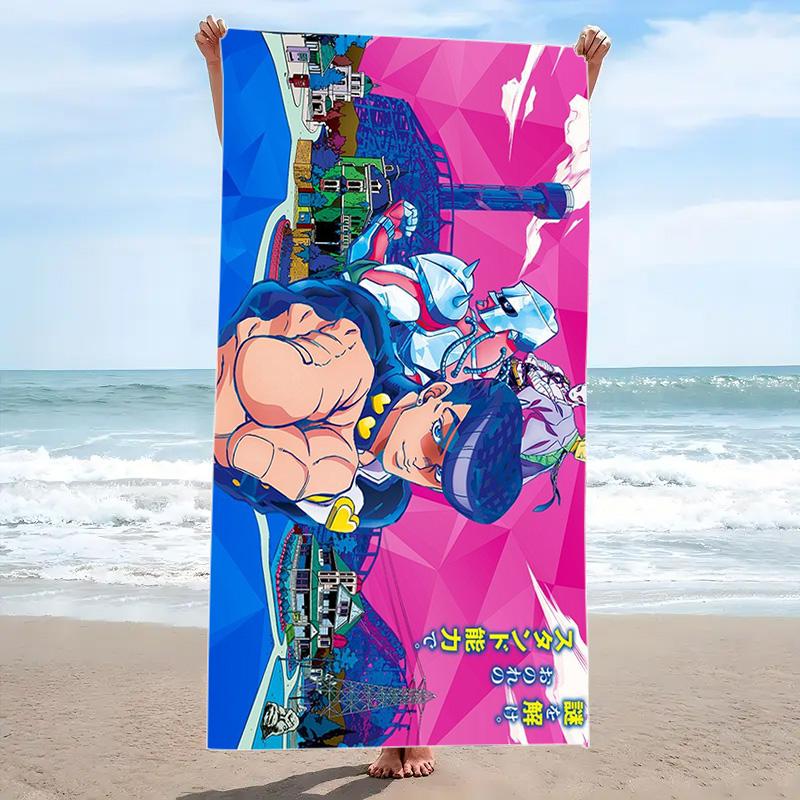 The JoJo's Print Beach Towel, Large Soft Quick Dry Towel for Beach Camping Swimming