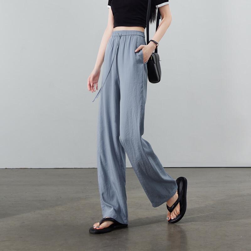 SOFSIL Women's High-Waist Wide-Leg Casual Pants