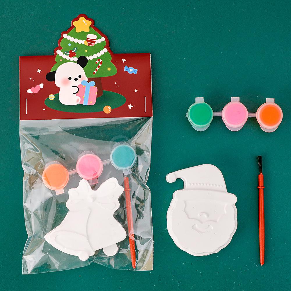 Christmas Graffiti Plaster Doll DIY Coloring Kit for Kids and Students - Small Gift