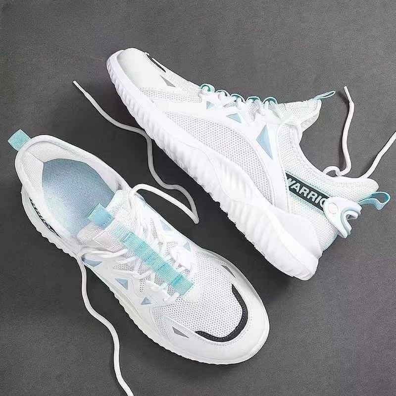 Men's Shoes New Summer Men's Mesh Breathable Casual Shoes Trendy Versatile Sports Shoes Solid Color Men's Casual Shoes