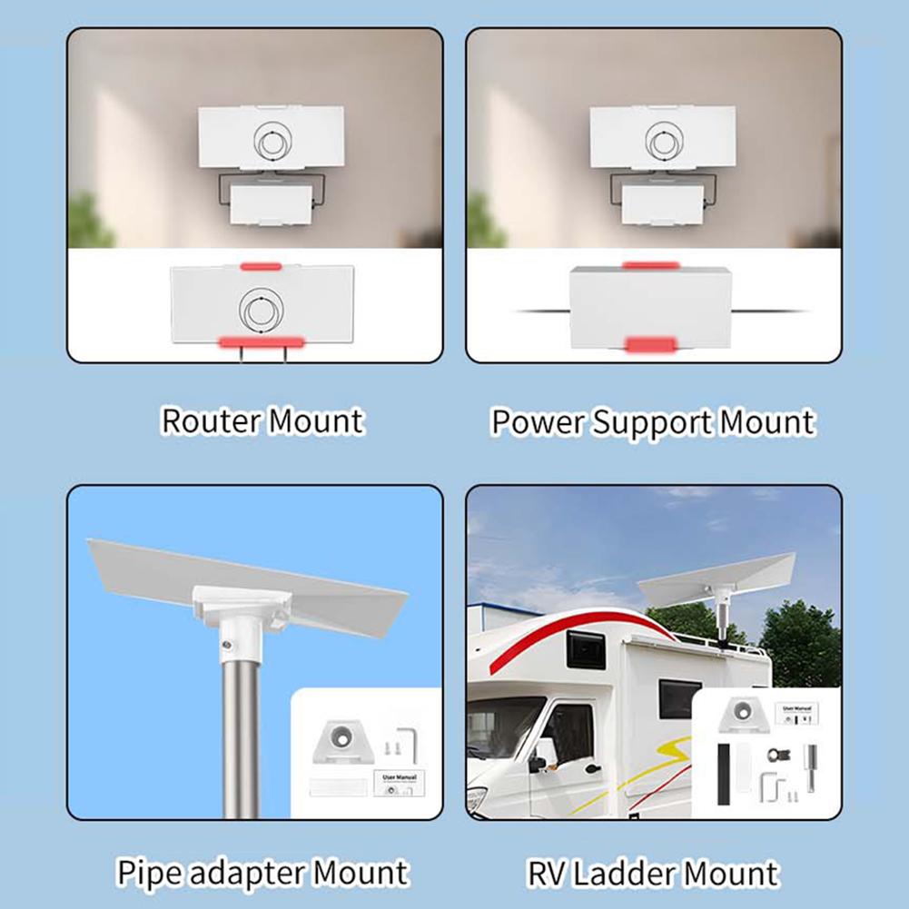 For StarLink Gen 3 RV Ladder Mount Roof Rack Bracket Chain Satellite Roof Adapter For StarLink Installation Kit Roof Accessories