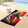 Majestic vibrant horse energy Print beach towel, quick drying, suitable for travel, outdoor sports, jogging, the beach and swimming, gift