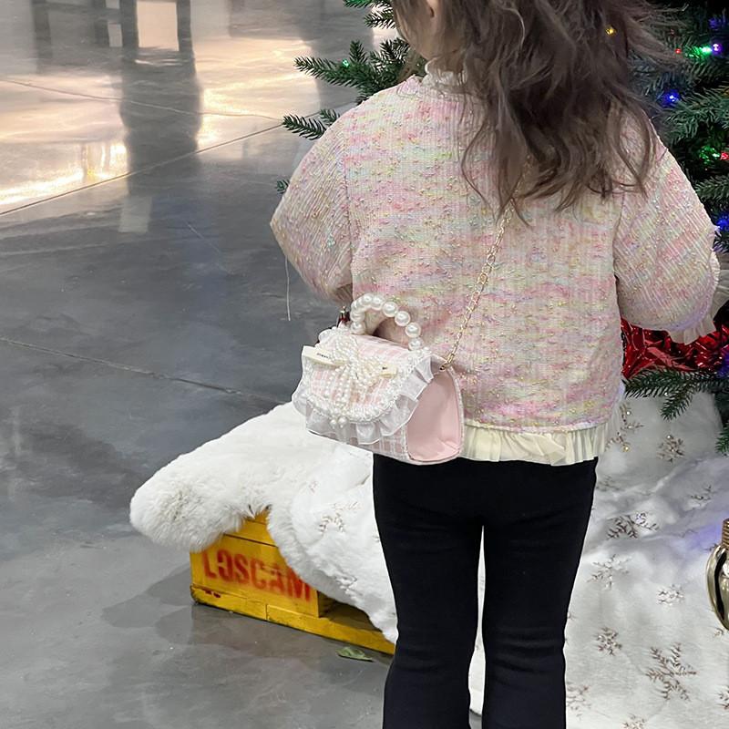 Cute And Stylish Red Girls' New Year Bag With Adorable Bow For Kids And Toddlers