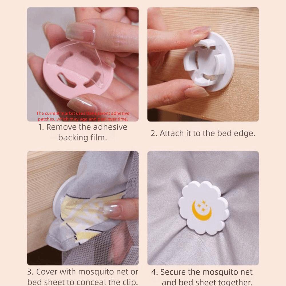 Flower Shape Bed Sheet Clips Plastic Bed Cover Fastener Multifunctional Bed Sheet Holder  Bedroom