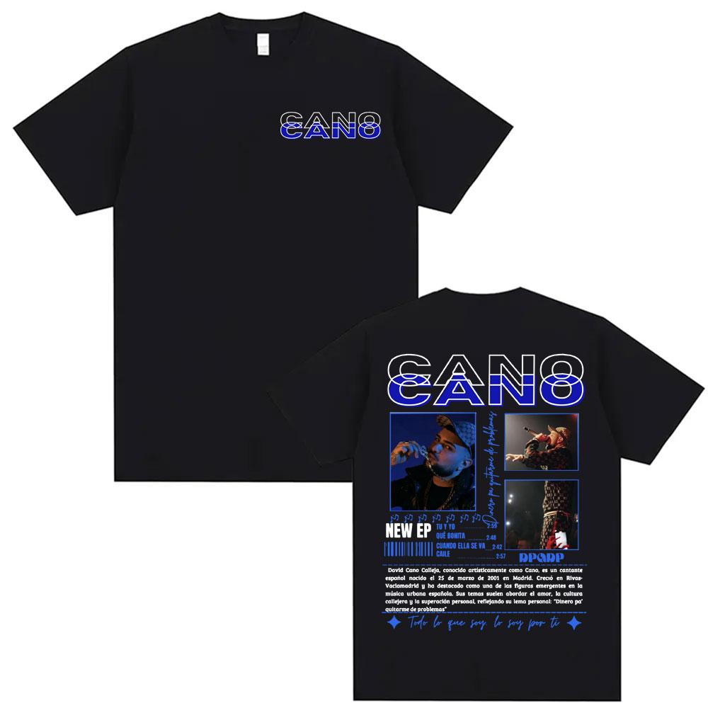 Rap Singer Cano Triana Tour Album 2025 Mens  Womens Printed Tshirt Harajuku Hiphop Street Tshirt Casual Pure Cotton Tshirt