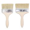 Set de 2 pinceaux plats AIMOONSA en poils naturels - 10,5×21 cm & 12,5×21,5 cm