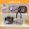 College Style Plush Student Bag With Cartoon Pattern For Casual Travel And Daily Use