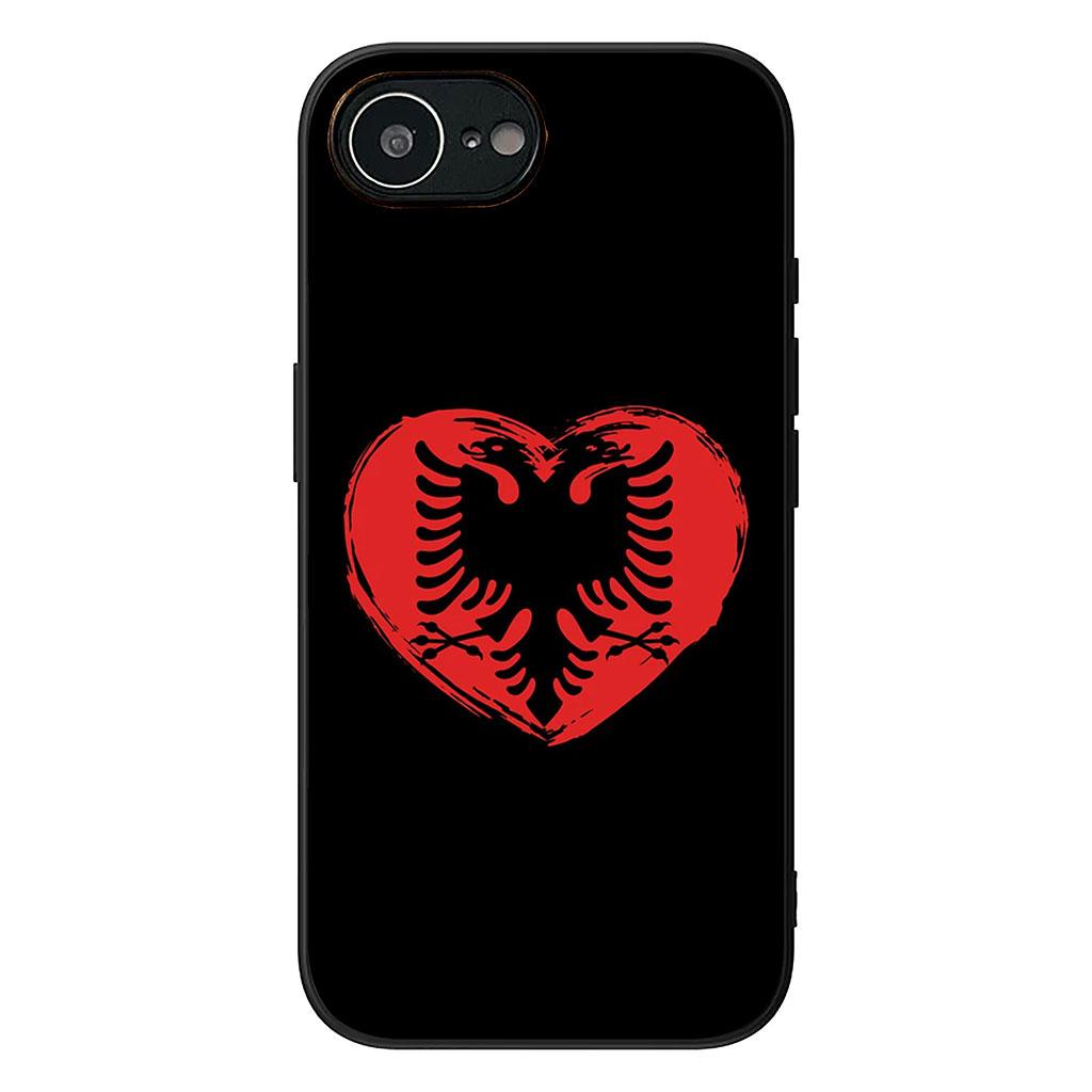 

Cover for Samsung Galaxy S25 S24 S22 S23 FE Ultra Plus A56 A05 A06 A15 A16 A55 S7 Edge + Phone Case Albanias Albanians Flag Galaxy S25 Edge