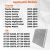 YONGRUN Fit For Toyota Automotive Air Conditioning Filter Cartridges 87139-02020 Cf10285 87139-Yzz16 87139-50060 87139-06080