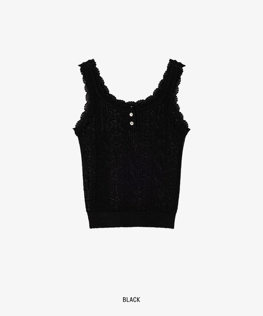 GROVE Kiko Skashi Knit Sleeveless_Black