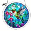 Lebendiges Schatten Puzzle Spielzeug Acryl Puzzle Sonnenfänger Fensteraufhängung Kit, Buntglas Stil DIY Interaktive Heimdekoration Puzzles Gartendekoration,