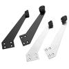 Rubber Bumper Black Silver 90-degree Doorstop Heavy-duty Rubber Thick Rubber Pad Stainless Steel Construction For Hotel Lobby