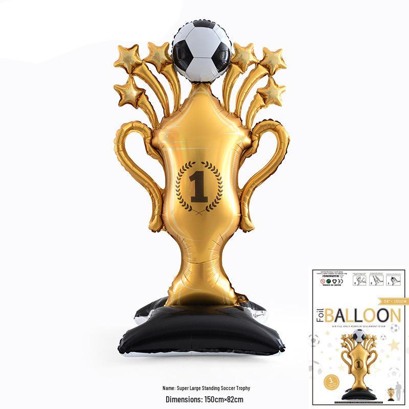 Fußball-Weltmeisterschaft Stapel-Aluminiumfolien-Ballonständer für Party-Feier