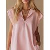 Spring Summer Women's Sleeveless V-Neck Zipper Ruffle Hem A-Line Dress with Double Pockets European American Style Casual Party Dress