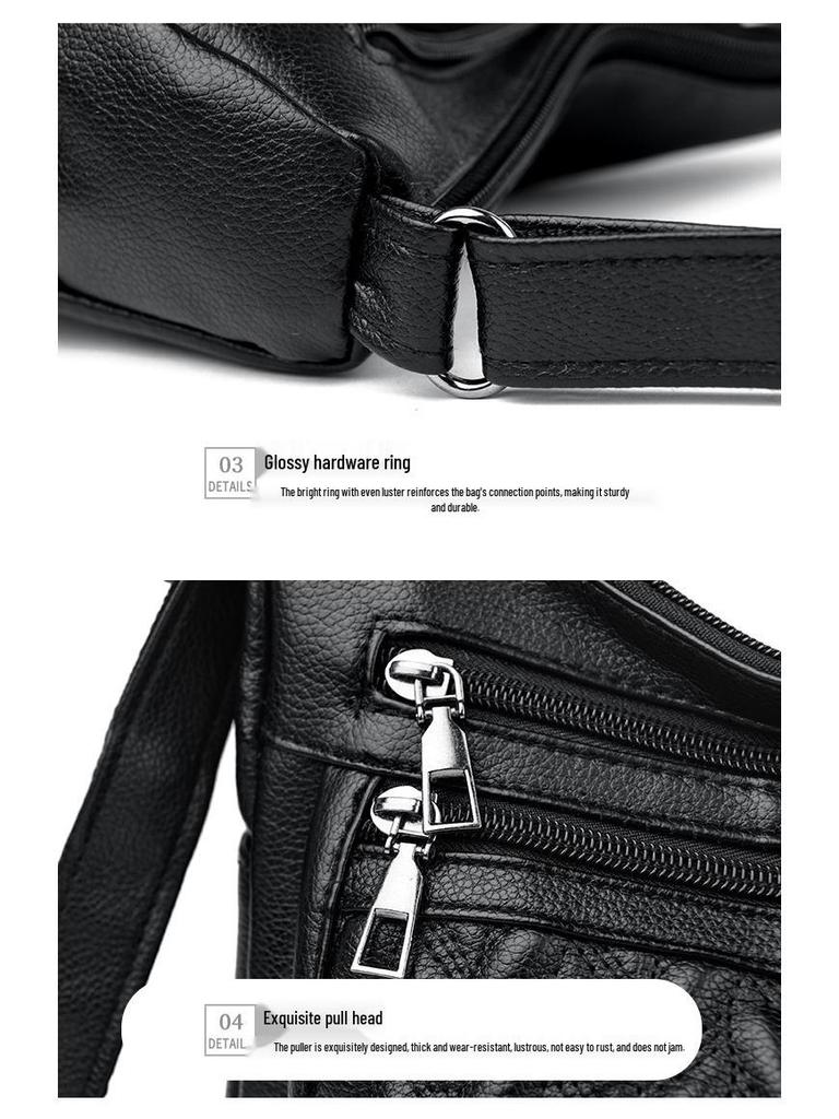 2025 Damen Retro Weiches Leder Große Kapazität Umhängetasche