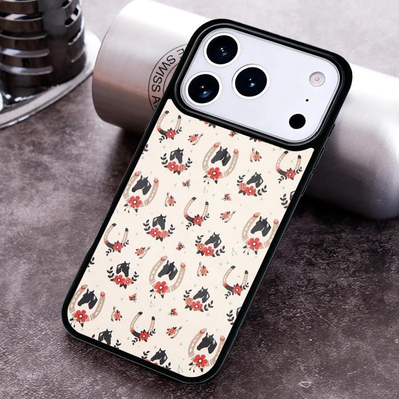 Horses Pattern Collage Phone Case for iPhone 17 16 15 Pro Max Air 14 13 12 11 Plus Shockproof Cover