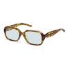 Gentle Monster X Maison Margiela Kollaboration Quadratische Sonnenbrille Mit Weißem Vier-Stich-Design Unisex-Sonnenbrille Schildpatt MM212-T6(GR)